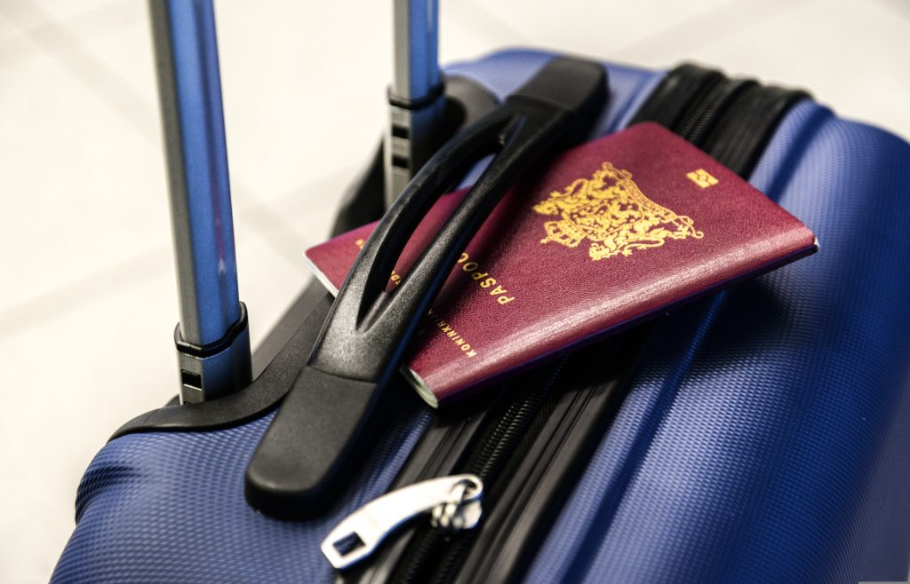 Serbian biometric passport — burgundy red cover issued by the Ministry of Internal Affairs